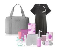 Frida Mom 30pc Pre-Packed Hospital & Diaper Bag Essentials Gift Set, Includes Labor, Postpartum, & Newborn Grooming Kit in One, Easy to Organize with Removable Toiletry Bags, & Suitcase Strap