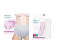 Frida Mom Disposable High Waist C-Section Postpartum Underwear and Postpartum Pads| Super Soft, Stretchy, Breathable, Wicking, Latex-Free