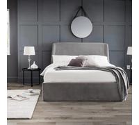 Frida Ottoman Storage Bed - Grey Fabric - Sizes Available
