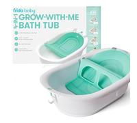 Frida Baby 4-in-1 Grow-with-Me Baby Bathtub, Baby Tub for Newborns to Toddler with Removable Bath Seat & Backrest for Bath Support in Tub