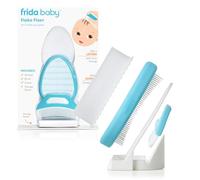 FridaBaby DermaFrida the FlakeFixer Cradle Cap Treatment System: 3-Step Cradle Cap Kit, Soothes Baby's Scalp, Prevents Dryness and Flakes, Sponge, Brush, and Comb + Storage Stand