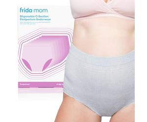 FridaBaby Disposable High Waist C-Section Postpartum Underwear | Super Soft, Stretchy, Breathable, Wicking, Latex-Free, Regular (8 Count)