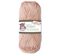 Frida's 50g #Seventh Egyptian Cotton Yarn Knitting Crochet Wool 43 Colours (1205 | Apricot)