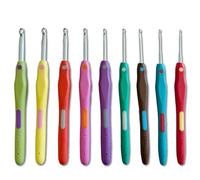 Frida's Wollhaus Crochet Hook Set Soft Grip 9 Pieces 2.00-6.00 mm Crochet Amigurumi Wool