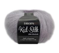 Frida's Wollhaus Drops 25 g Kid-Silk Mohair & Silk Lace Yarn Fluffy 47 Colours (09 | Light Lavender)