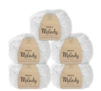 Frida's Wollhaus Drops 5 x 50 g Melody Alpaca Virgin Wool Super Soft 23 Colours (03 | Pearl Grey)