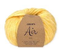 Frida's Wollhaus Drops 50 g Air Knitting Crochet Alpaca Virgin Wool Alpaca Super Soft 50 Colours (40 | Lemonade Mix)