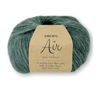 Frida's Wollhaus Drops 50 g Air Knitting Crochet Alpaca Virgin Wool Alpaca Super Soft 50 Colours (45 | North Sea Uni)