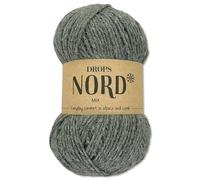 Frida's Wollhaus Drops 50 g North Sock Wool, Alpaca Virgin Wool, Fluffy Knitting, 23 Colours (Mix 05 | Grey)
