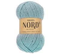 Frida's Wollhaus Drops 50 g North Sock Wool, Alpaca Virgin Wool, Fluffy Knitting, 23 Colours (Mix 08 | Mist)