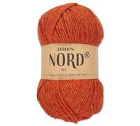 Frida's Wollhaus Drops 50 g North Sock Wool, Alpaca Virgin Wool, Fluffy Knitting, 23 Colours (Mix 11 | Rust)