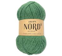 Frida's Wollhaus Drops 50 g North Sock Wool, Alpaca, Virgin Wool, Fluffy Knitting, 23 Colours (Plain Colour 19, Forest Green)