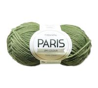 Frida's Wollhaus Drops 50 g Paris Cotton Summer Yarn Baby Yarn Knitting Crochet 54 Colours (Plain Colour 25 | Moss Green)