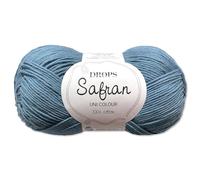 Frida's Wollhaus Drops 50 g Saffron Cotton Baby Yarn Summer Yarn Knitting Crochet 43 Colours (06 | Denim Blue)