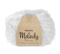 Frida's Wollhaus Drops 50g Melody Crochet Knitting Alpaca Virgin Wool Super Soft 23 Colours (03 | Pearl Grey)