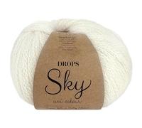Frida's Wollhaus Drops Sky 50 g Alpaca Virgin Wool - 31 Colours (01 | Plain White)