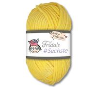 Frida's Wollhaus Frida's 50g #Sixth Baby Chenille Yarn Knitting Crochet Wool Amigurumi Velvety Soft 30 Colours (761 | Yellow)