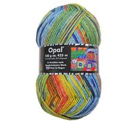 Frida's Wollhaus Opal 100 g Hundertwasser Sock Wool 4-Ply Stockings Socks Knitting 24 Colours (3200 | Kiss in the Rain)