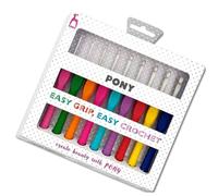 Frida's Wollhaus Pony Easy Grip Crochet Hook Set Polka Dot Wool Crochet Handmade Soft Grip