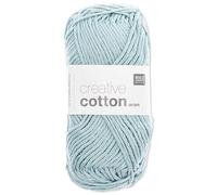 Frida's Wollhaus Rico Design 50 g Creative Cotton Aran Wool Knitting Crochet 63 Colours (32 | Light Blue)