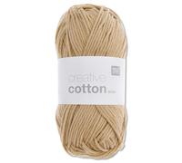 Frida's Wollhaus Rico Design Creative Cotton Aran Knitting Wool 50 g 63 Colours (84 | Camel)