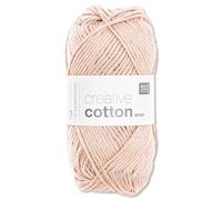 Frida's Wollhaus Rico Design Creative Cotton Aran Knitting Wool 63 Colours (61 | Powder)