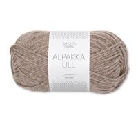 Frida's Wollhaus Sandnes 50 g Alpaca Ull Alpaca Wool Yarn, Knitting Winter Yarn, Warming, 37 Colours (2650 | Beige Mottled)