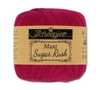 Frida's Wollhaus Scheepjes 1.76 oz (50 g) Maxi Sugar Rush Crochet Yarn Filet Crochet Cotton 87 Colors (192 | Scarlet)