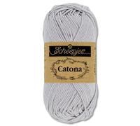 Frida's Wollhaus Scheepjes 50 g Catona 100% Cotton Knitting Crochet Amigurumi 109 Colours (074 | Mercury)
