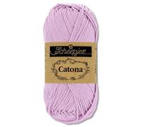 Frida's Wollhaus Scheepjes 50 g Catona 100% Cotton Knitting Crochet Amigurumi 109 Colours (226 | Light Orchid)