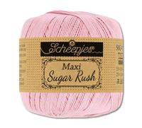 Frida's Wollhaus Scheepjes 50 g Maxi Sugar Rush Crochet Yarn Filet Crochet Cotton 87 Colours (246 | Icy Pink)