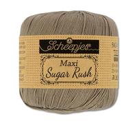 Frida's Wollhaus Scheepjes 50 g Maxi Sugar Rush Crochet Yarn Filet Crochet Cotton 87 Colours (254 | Moon Rock)