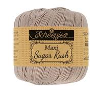 Frida's Wollhaus Scheepjes 50 g Maxi Sugar Rush Crochet Yarn Fillet Crochet Cotton 87 Colours (406 | Soft Beige)