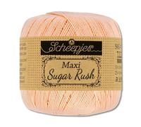 Frida's Wollhaus Scheepjes 50 g Maxi Sugar Rush Crochet Yarn Fillet Crochet Cotton 87 Colours (523 | Pale Peach)