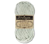 Frida's Wollhaus Scheepjes 50 g Stone Washed Knitting Crochet Silky Soft Wool Yarn 36 Colours (814 | Crystal Quartz)
