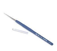 Frida's Wollhaus Tulip Etimo Steel Crochet Hook with Padded Handle Fillet Crochet in 8 Sizes (Blue, 0.75)