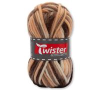Frida's Wollhaus Twister 50 g Felt Wool Colour Winter Yarn Knitting Crochet Felting Wool 9 Colours (182 | Cappuccino)
