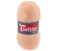 Frida's Wollhaus Twister 50g Fluffy Knitting, Crochet, Wool, Crafts, Basic Yarn, 16 Colors (26, Peach)