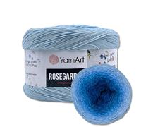Frida's Wollhaus YarnArt 250 g = 1000 m Rosegarden Bobbel Gradient Yarn Wool 26 Colours (316 | Light Blue/Dark Blue)