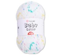 Frida's Wollhaus YarnArt 50 g Baby Colour Baby Wool Yarn Knitting Crochet Super Soft 18 Colours (214)