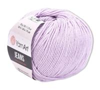 Frida's Wollhaus YarnArt 50 g Jeans Knitting Crochet Amigurumi Baby Wool Pastel Colors 63 Colors (19, Delicate Lilac)