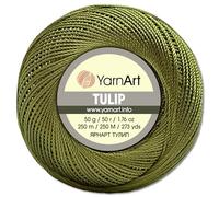 Frida's Wollhaus YarnArt 50g Tulip Crochet Yarn Fillet Yarn Microfibre Shiny Silky 49 Colours (423 | Kiwi)