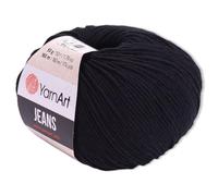 Frida's Wollhaus YarnArt Amigurumi Baby Yarn - 50g - Denim - Knitting and Crochet - Pastel Colors - 63 colors (53, black)
