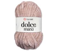 Frida's Wollhaus YarnArt Dolce Maxi Chenille Knitting Yarn, Velvet, Soft, Super Bulky, 19 Colours (771, Sand)