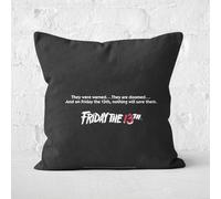 Friday 13th Classic Square Cushion - 40x40cm - Soft Touch
