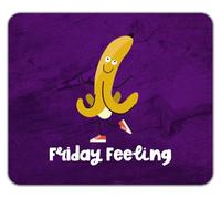 Friday Feeling Funny Dancing Banana Dance Mouse Mat Pad 24cm x 19cm