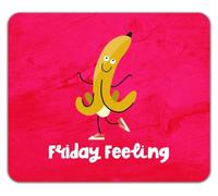 Friday Feeling Funny Dancing Banana Dance Mouse Mat Pad 24cm x 19cm
