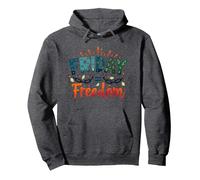 Friday = Freedom: Celebrate Weekend Liberation Pullover Hoodie, Adult Unisex, Dark Heather Grey, XXL