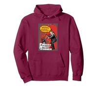 Friday Night Dinner Jim Pop Art Wilson Funny Lol Splash Pullover Hoodie, Adult Unisex, Burgundy, Small