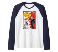 Friday Night Dinner Jim Pop Art Wilson Funny Splash LOL Raglan Baseball Tee